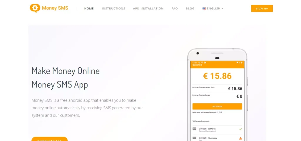 top 7 apps Money SMS