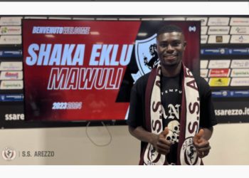 Italian Serie C side SS Arezzo signs Ghanaian midfielder Shaka Mawuli