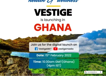 Vestige launch banner Vestige to launch Ghana