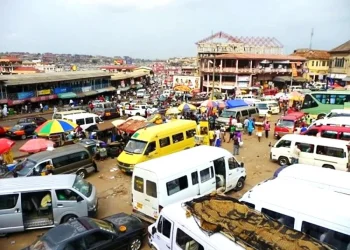 Nungua GPRTU fare reduction, Nungua transport news, Ghana fuel price drop, traders food price Ghana, GUTA price reduction call